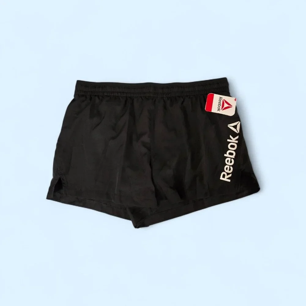 Black Reebok Staple Running Shorts Women's Size Large - NWT - Picture 4 of 6